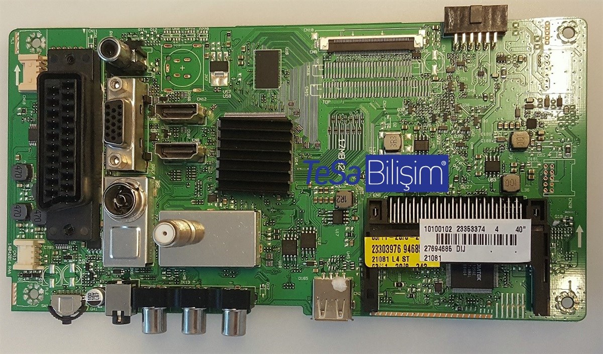23353374, 23303976, 17MB82S, VES400UNDS-2D-N12, 23321566, VESTEL, 40FA5050, MAIN BOARD, ANAKART