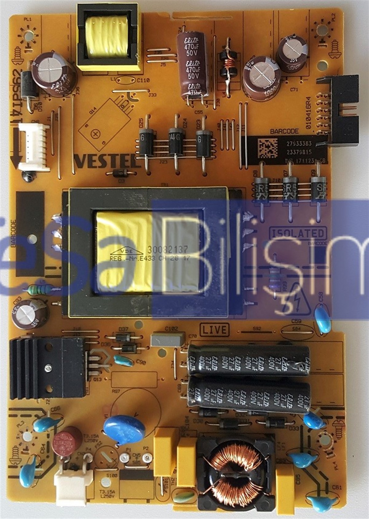 23379815, 17IPS62, 010416R4, VESTEL 43FD7500 BESLEME KARTI
