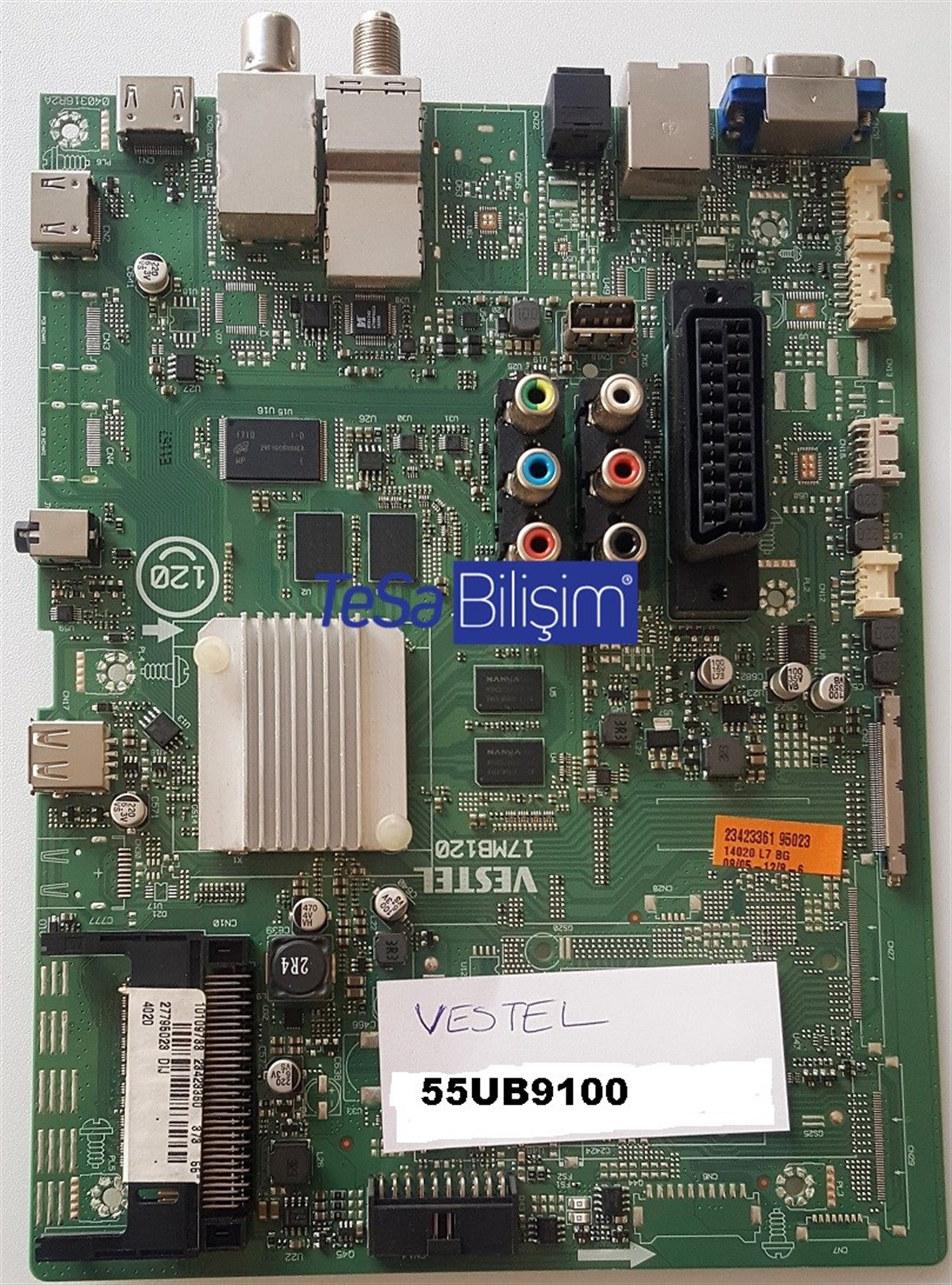 23423360, 23423361, 17MB120, VES550QNEL-2D-U01, VESTEL 55UB9100, ANAKART, MAINBOARD