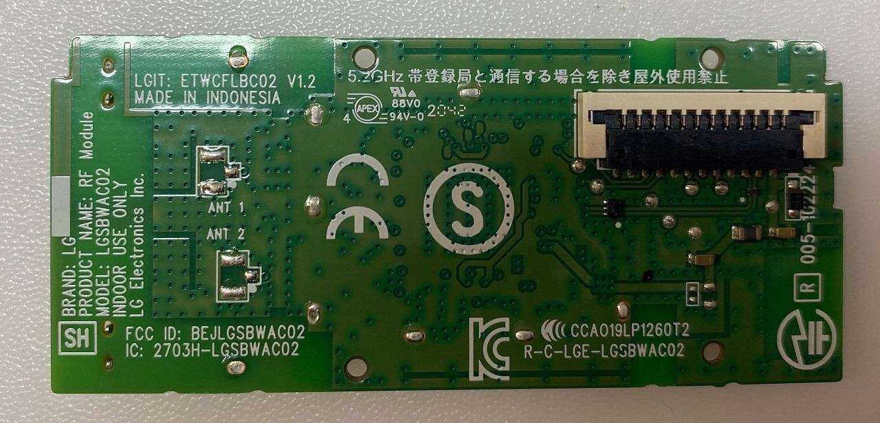 43UN74006LB WİFİ MODÜL, EAT64897302, LGSBWAC0243UN74006LB WİFİ MODÜL, EAT64897302, LGSBWAC02