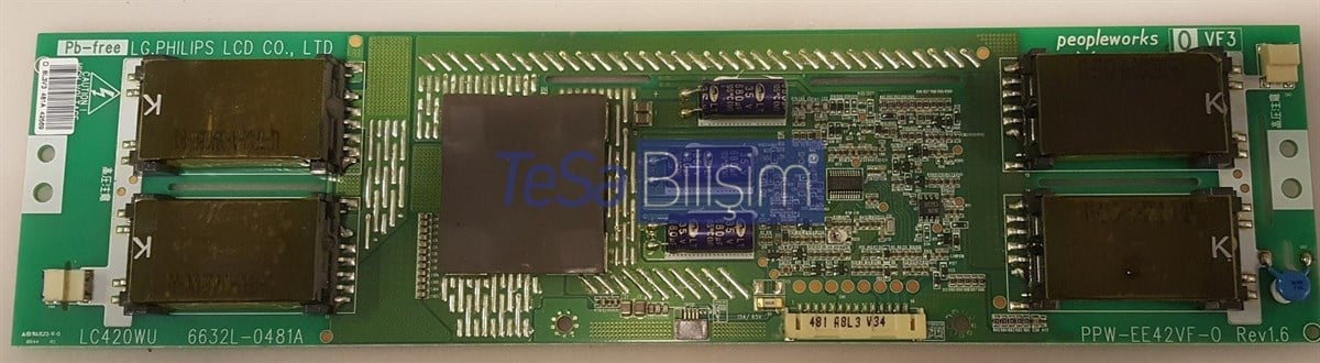 6632L-0481A, PPW-EE42VF-0 REV1.6 , LC420WUN, INVERTER BOARD