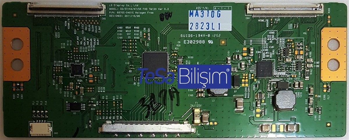 6870C-0401C, 32/37/42/47/55, FHD TM120 VER 0.3, LC320EUN SE F3, LOGİC BOARD, T-CON BOARD