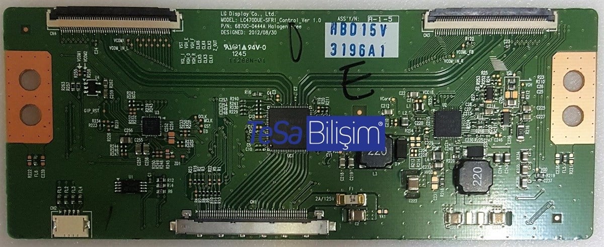 6870C-0444A, LC470DUE-SFR1_CONTROL_Ver 1.0, LG 42LA620S, LG 47LA640S, LG 55LA640S, LG 47LA620S, T-CON,