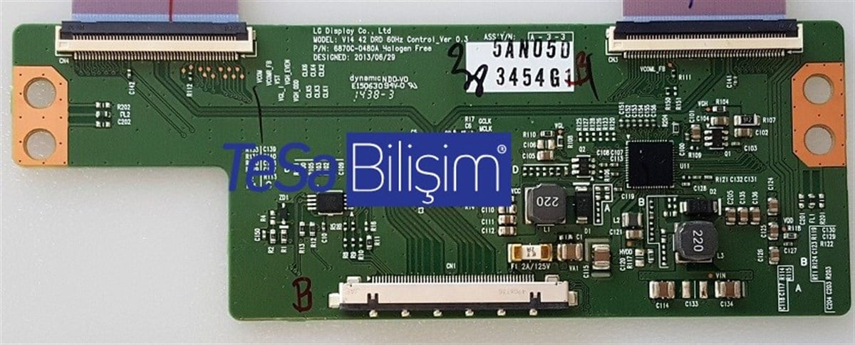 6870C-0480A , V14 42 DRD 60HZ , LC420DEU FG A4 , LOGİC BOARD , T-CON BOARD