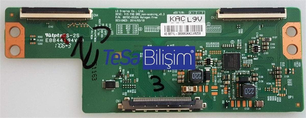 6870C-0532A, 3CN20D, 3806F1, SUNNY SN043DLD12AT050-LKFM T CON BOARD