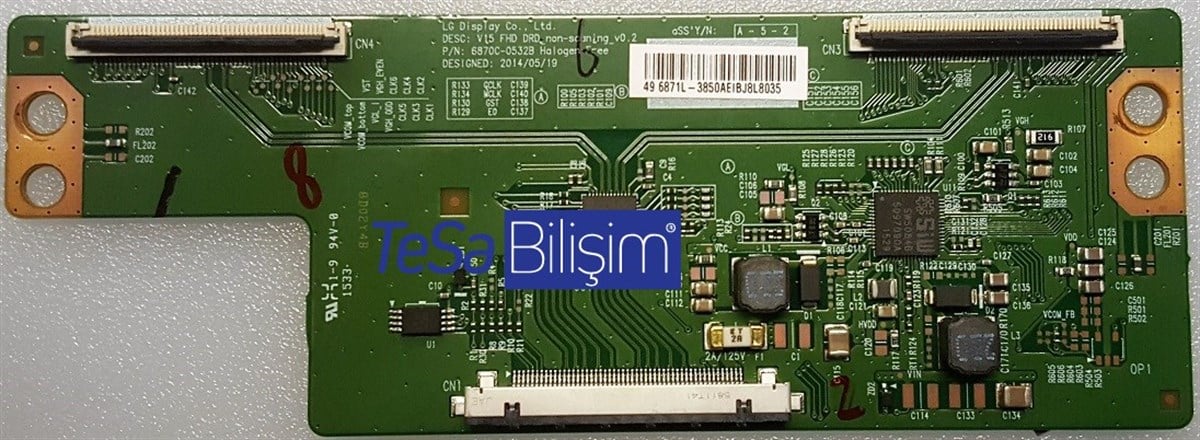 6870C-0532B, V15 FHD DRD_NON-SCANİNG_V0.2, 6871L-3850H1, 4C225, T CON BOARD