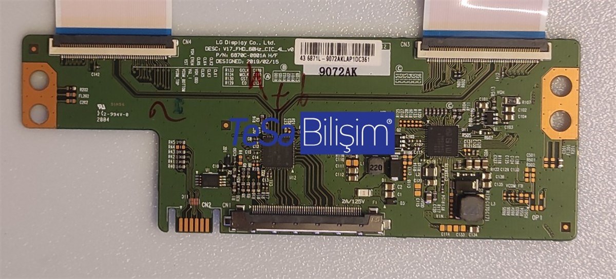 6870C-0801A, 6871L-9072A T CON BOARD