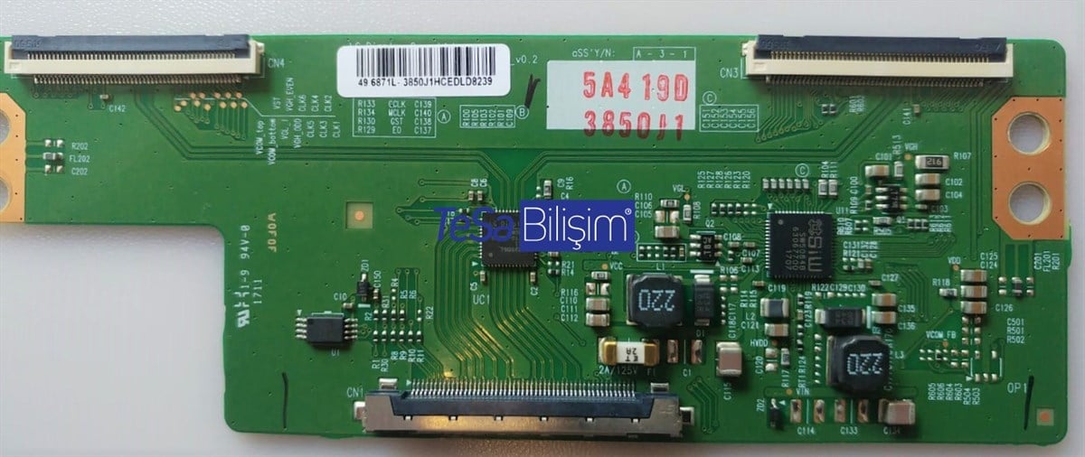 6871L-3850A, 3850AE, 6870C-0532B, V15 FHD DRD-NON-SCANİNG-V0.2, T-CON BOARD, LG DİSPLAY, LC490DUY-SHA2, VESTEL, VES490UNDL-2D-N11, 23306119