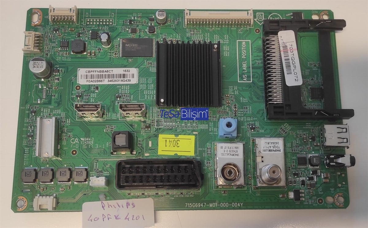 715G6947-M01-000-004Y, CBPFFNBBA6CT, 703TQGPL072, PHILIPS 40PFK4201/12, ANAKART, MAINBOARD
