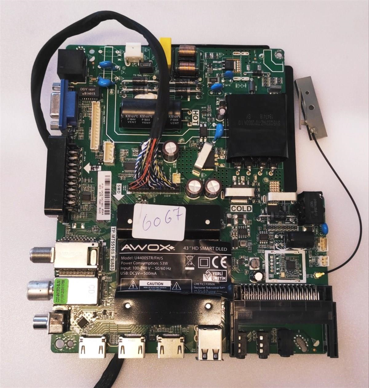 AWOX U4400STR/FH/S ANAKART, TP.MT5510S.PB803