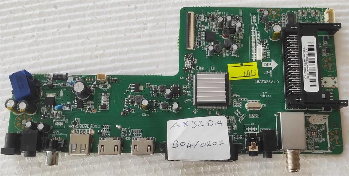AXEN AX32DAB04/0202 ANAKART, 18AT026V1.0, Y.M ANAKART 18AT026 S2 MNL1
