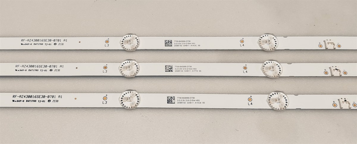 BEKO B43 A 670 A LED BAR, RF-AZ430016SE-30-0701-A0, 7700-643000-D730 