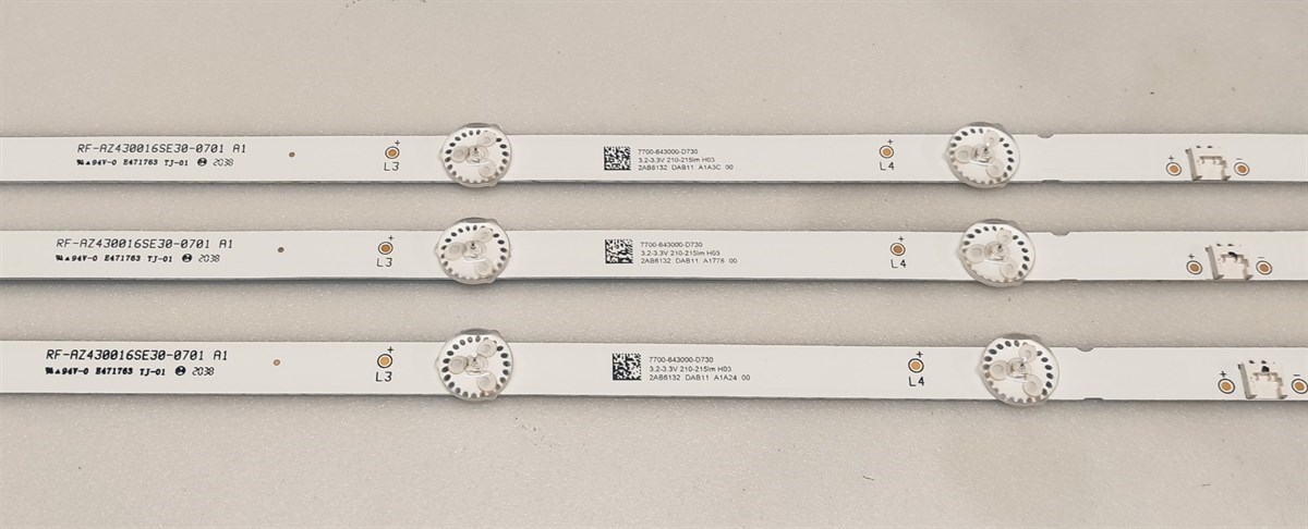 BEKO B43 A 670 A LED BAR, RF-AZ430016SE-30-0701-A0, 7700-643000-D730 