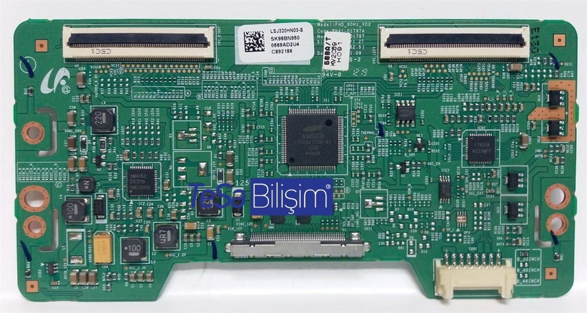 BN41- 01797A, FHD_60Hz_V03, BN95-00569A, LSJ320HN03-S, Samsung UE32EH5000W, T CON Board, LTJ320HN07-V