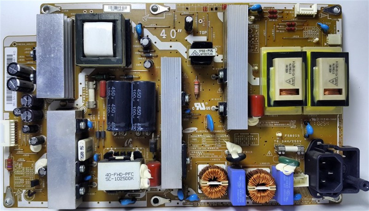 BN44-00340A, I40F1_ASM, POWER BOARD, SAMSUNG LE40C530F1W BESLEME KARTIBN44-00340A, I40F1_ASM, POWER BOARD, SAMSUNG LE40C530F1W BESLEME KARTI