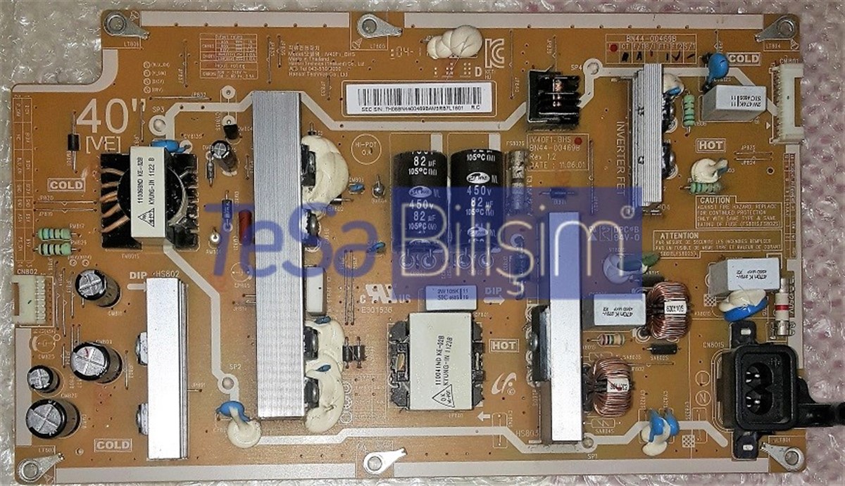 BN44-00469B, IV40F1_BHS, SAMSUNG LE40D503F BESLEME KARTI