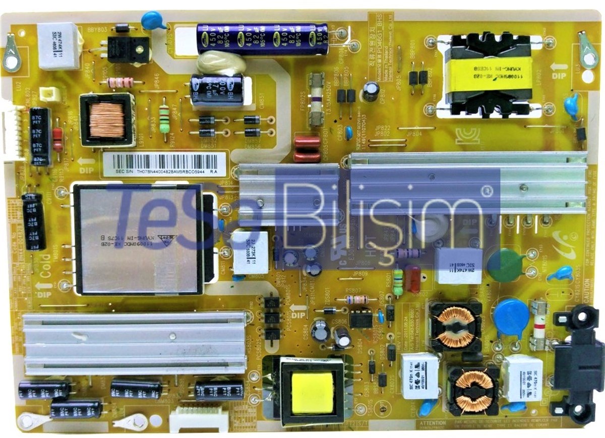 BN44-00482B, PD46G1_BHS, SAMSUNG UE40D6100 BESLEME KARTI
