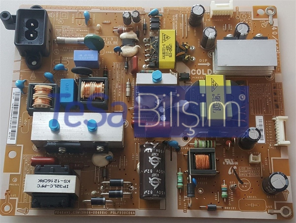 BN44-00498A, PSLF930C04A, SAMSUNG UE46EH6000FXZA BESLEME KARTI