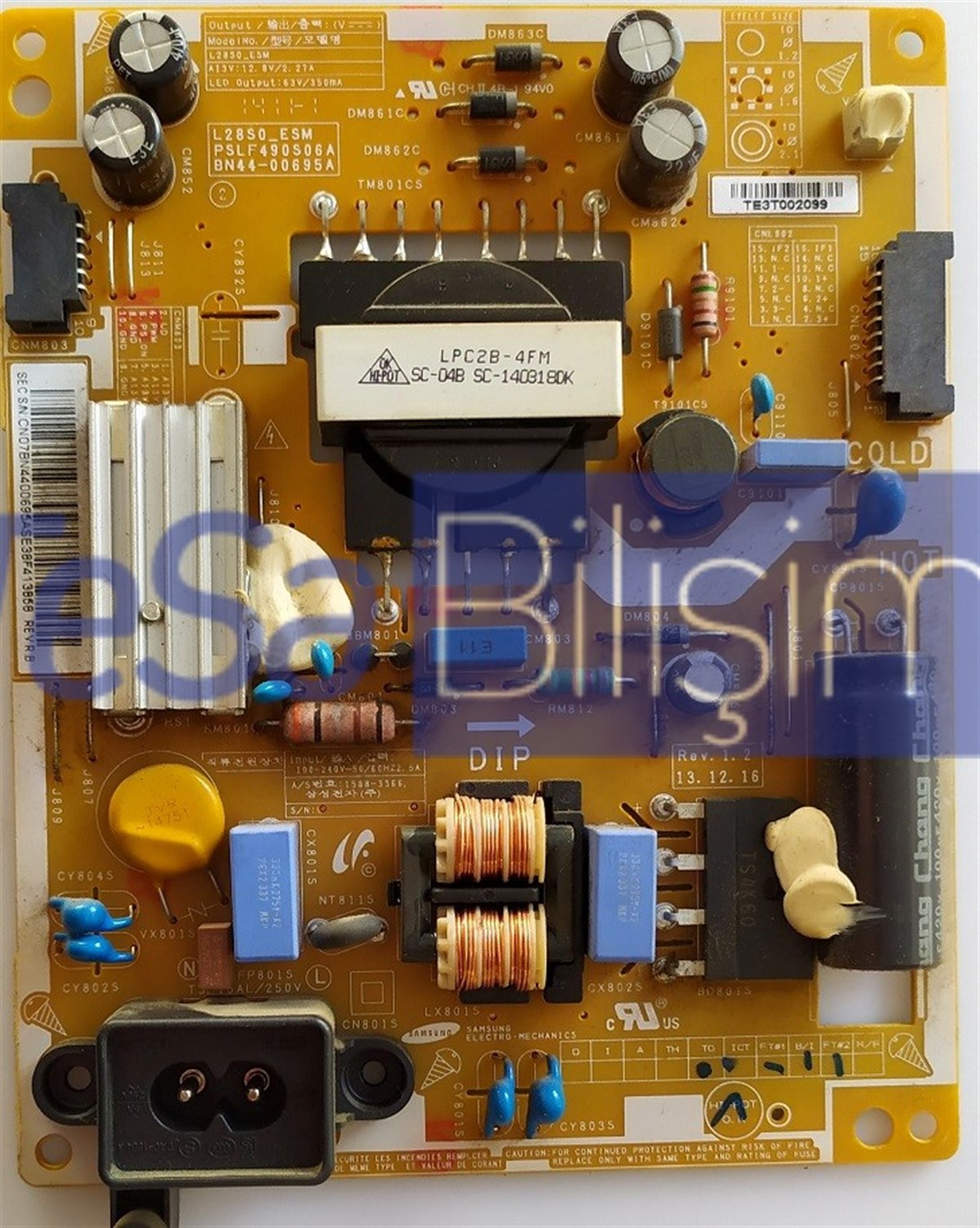 BN44-00695A, L28S0_ESM, SAMSUNG HG28NE470 BESLEME KARTI 