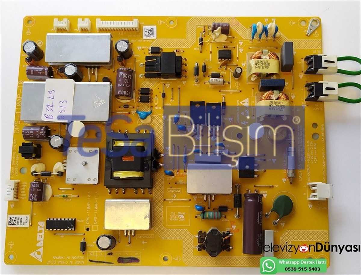 DPS-110AP-10, VZK910R, 2950324104, BEKO B32-LB-6313 BESLEME KARTI