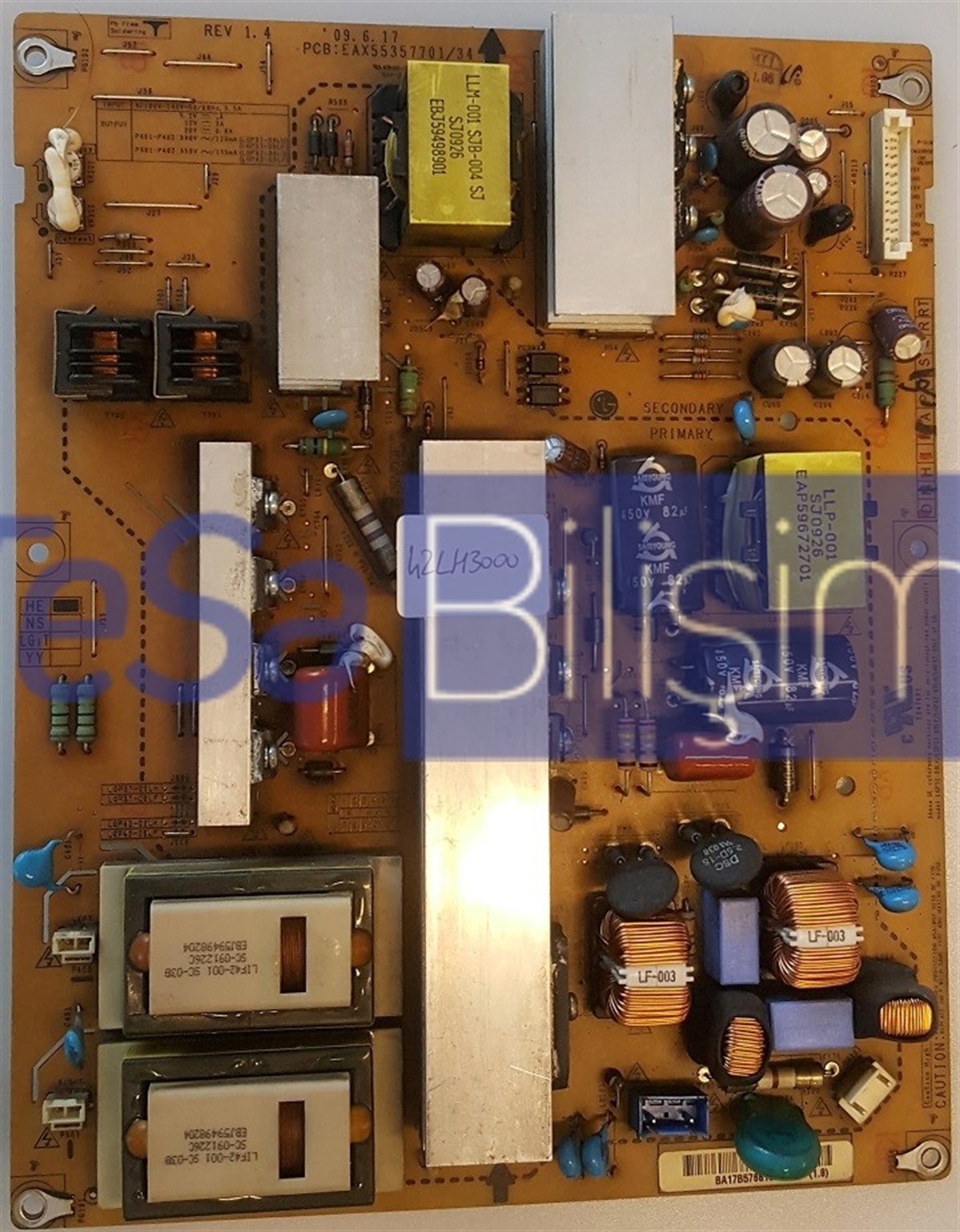 EAX55357701/34, LGP37-09LF, LG, 37LH3000-ZA, 37LH4000, BESLEME KARTI