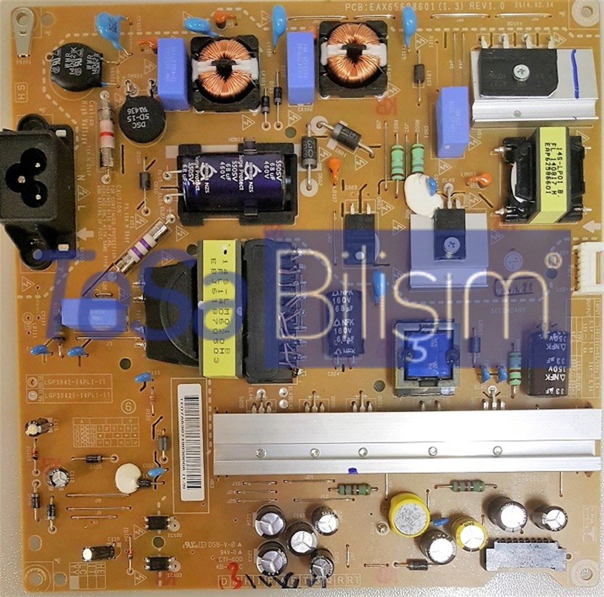 EAX65628601 (1.3), LGP3942I-14PL1-IT, LG 42LB580N BESLEME KARTI