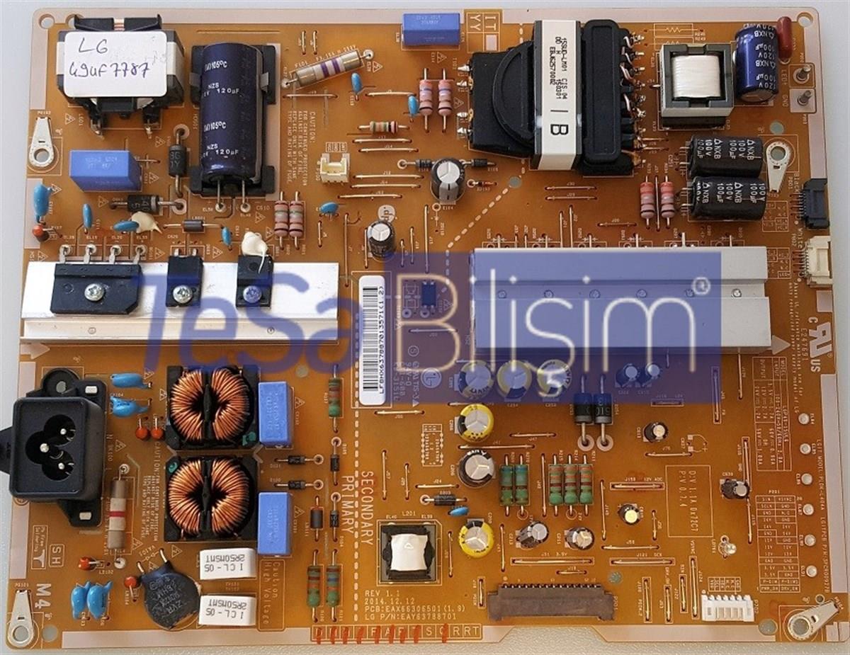 EAX66306501 (1.9), EAX66306501 (2.0), LGP49-15UL6, LG, 49UF7787, 49UF8507-ZB, BESLEME KARTI