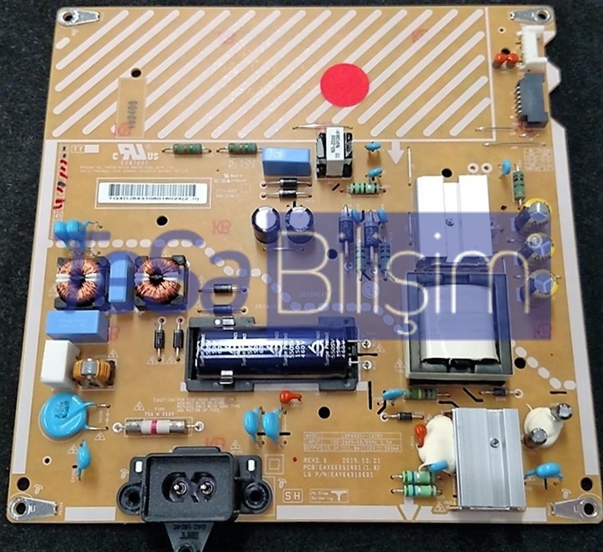 EAX66851401 (1.7), EAY64310601, LGP49DSI-16CH1, LG 49LH570V-ZD BESLEME KARTI