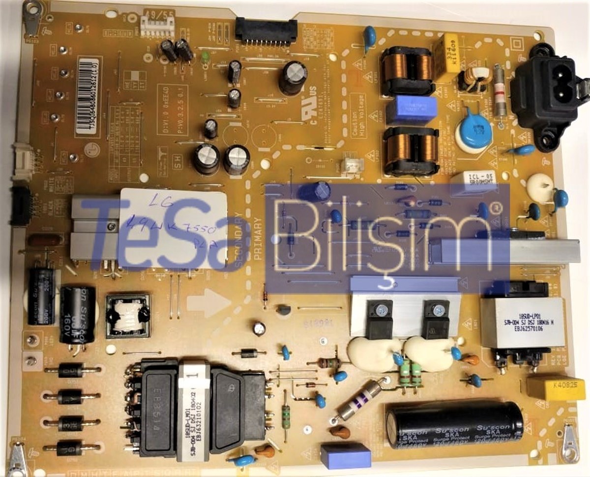 EAX67645501 (1.6), EAY64808601, LGP4955-18UL6, LG 49UK7550 BESLEME KARTI