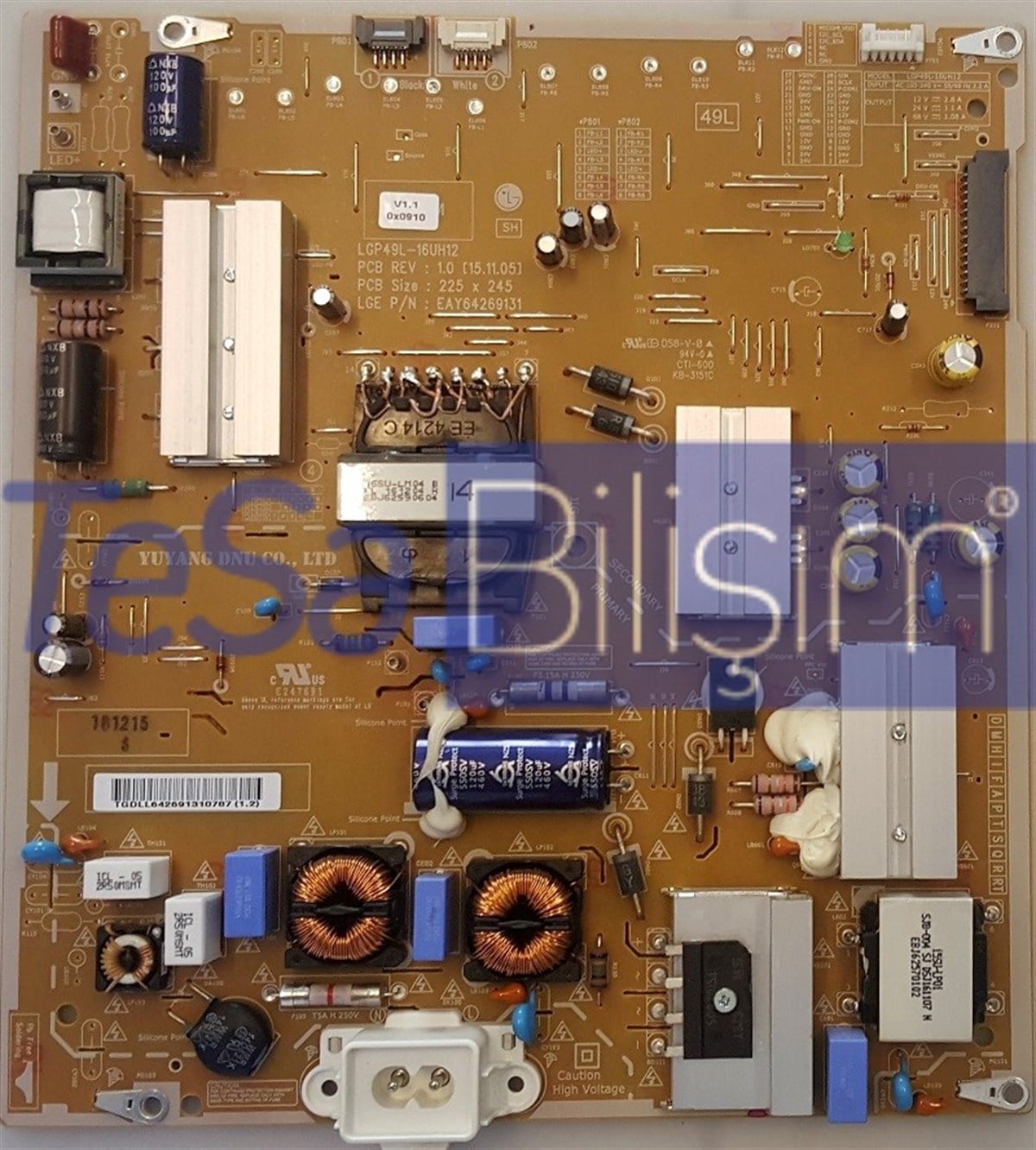 EAY64269131, LGP49L-16UH12, LG 49UH850V BESLEME KARTI