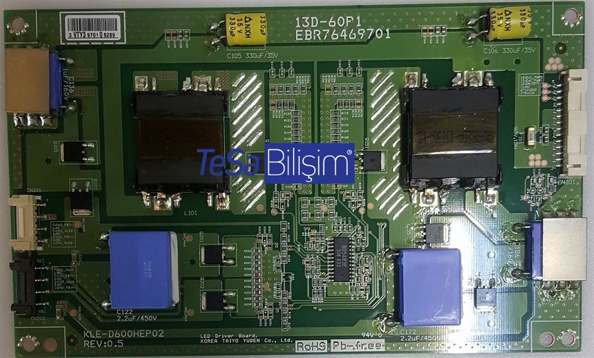 EBR76469701 , 13D-60P1 , KLE-D600HEP02 , KLE-D600HEP02 REV.0.5 , HC600DUD-SLFP1-11XX ,  LG 60LN575 LED Driver Board