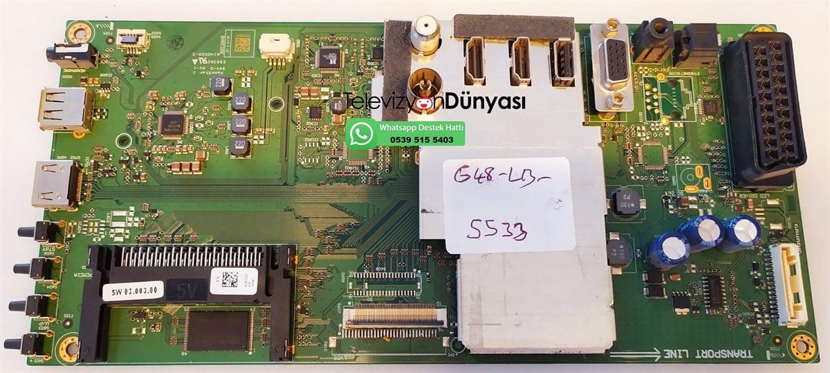 GRUNDIG G48 LB 5533 ANAKART, VTY190R-5, NJEGZZ