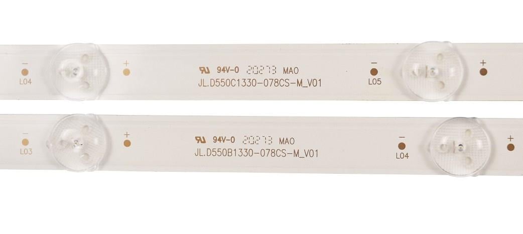 JVC LT-55VU6905T LED BAR TAKIM, JL.D550C1330-078AS-M_V02, VES550QNDL-2D-N41