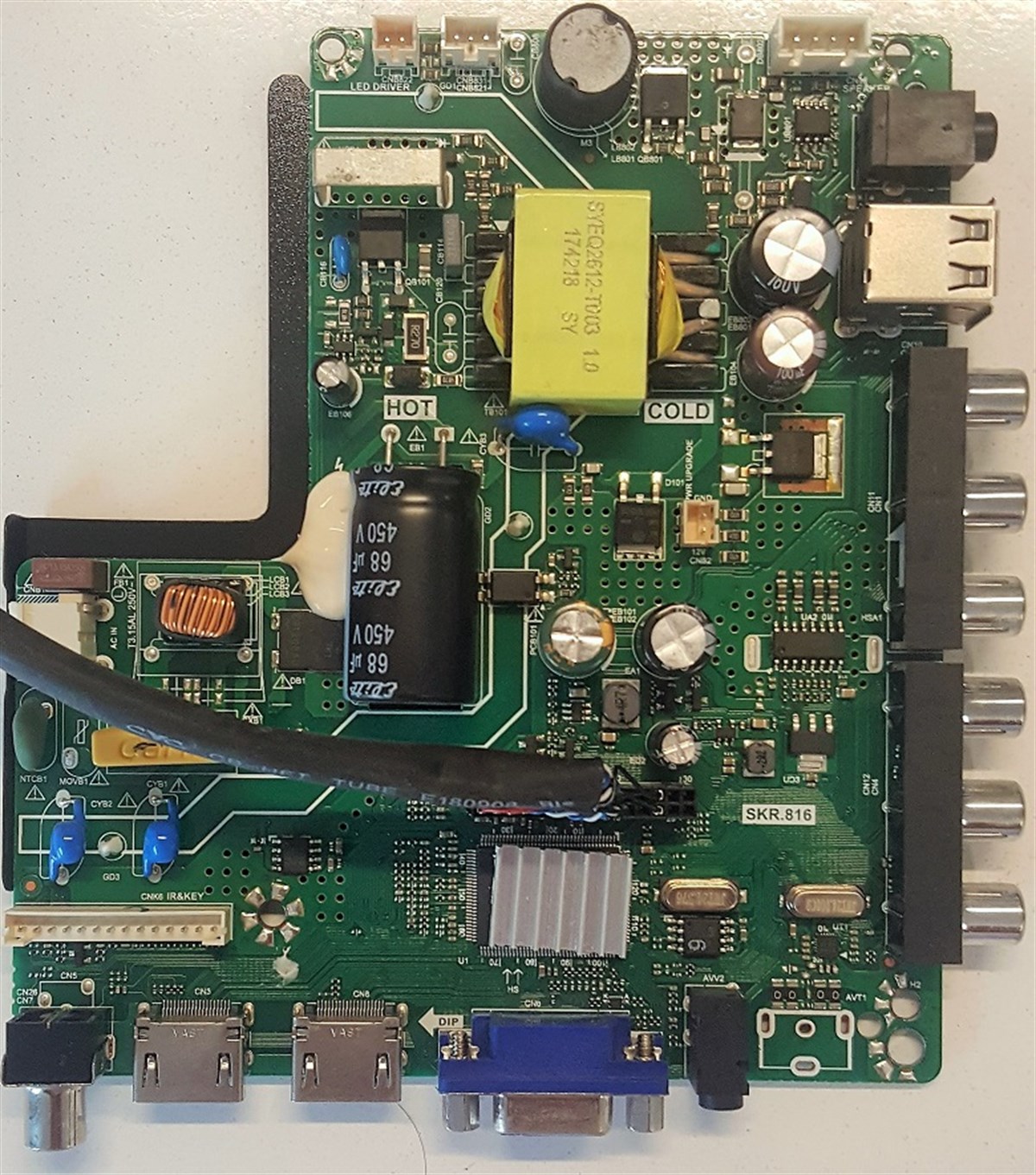 KAMASONİC KS-1332 ANAKART, SKR.816, 17B5-S010-0C4001, W17111557-0A00751, Tp. V56. Pb816 P45-M6 32”