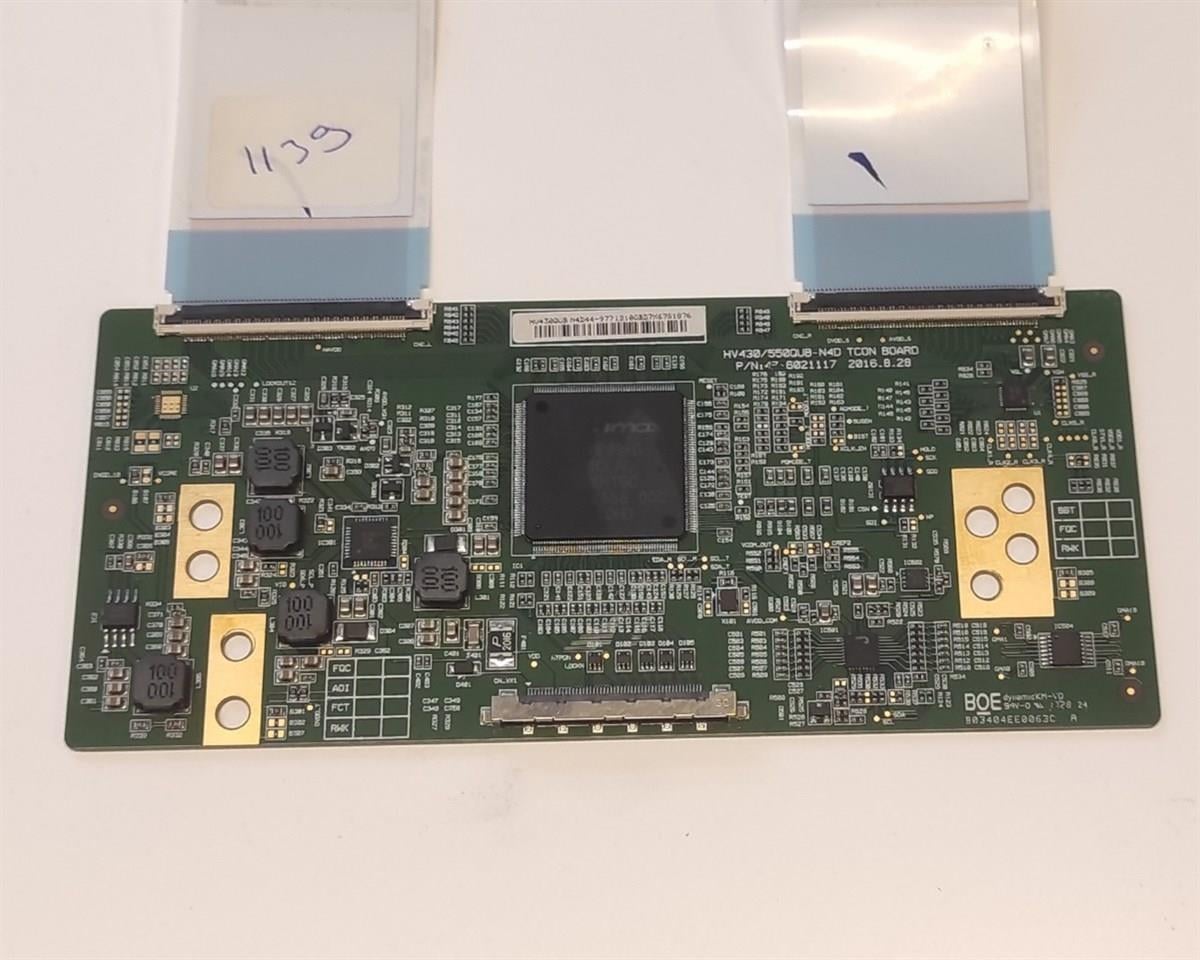 LG 43UJ701V T CON BOARD, HV430/550QUB-N4D, HV430QUB T CON BOARD