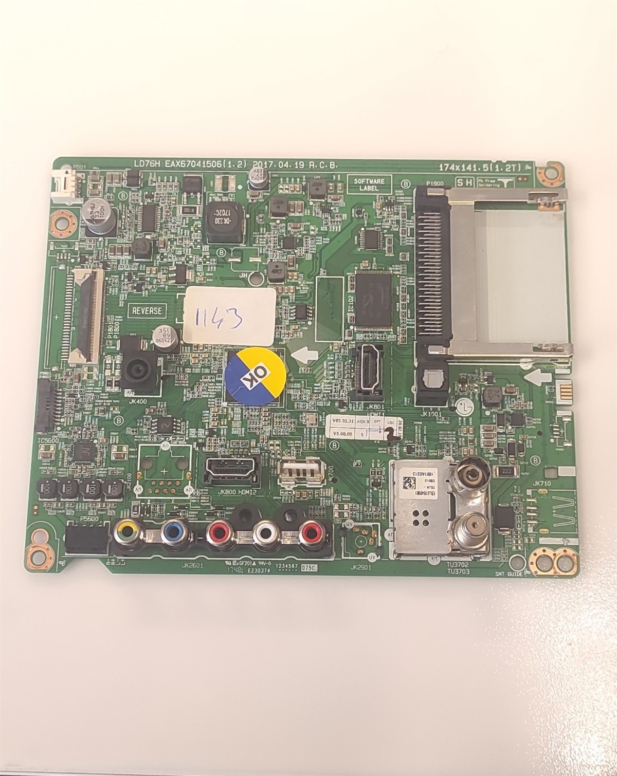 LG 49LJ515 ANAKART, EAX67041506 (1.2), EBU64424136, HC490DUN-ABRL1-A112