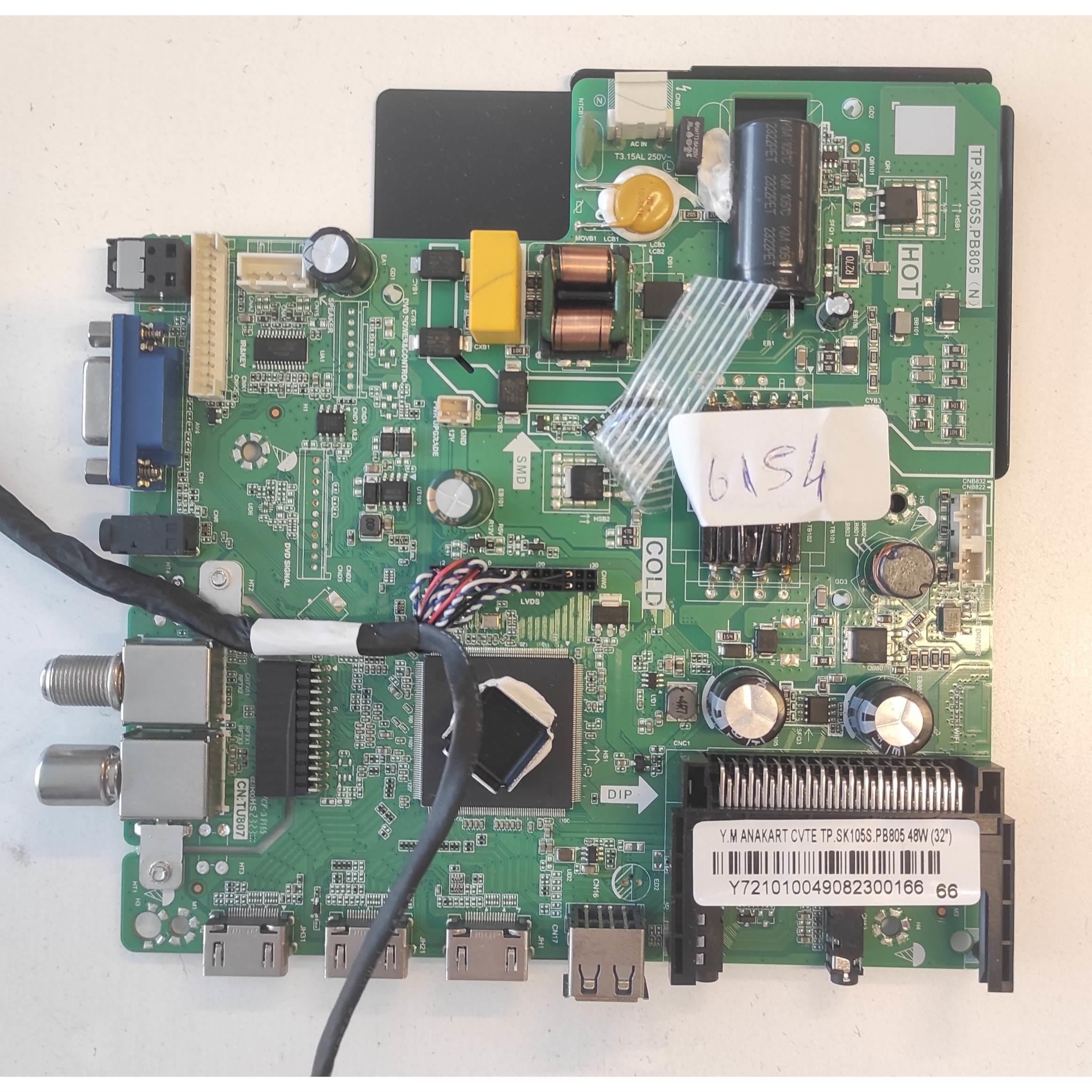 ONVO 32OV5000H ANAKART , TP. SK105S.PB805 (N)ONVO 32OV5000H ANAKART , TP. SK105S.PB805 (N)