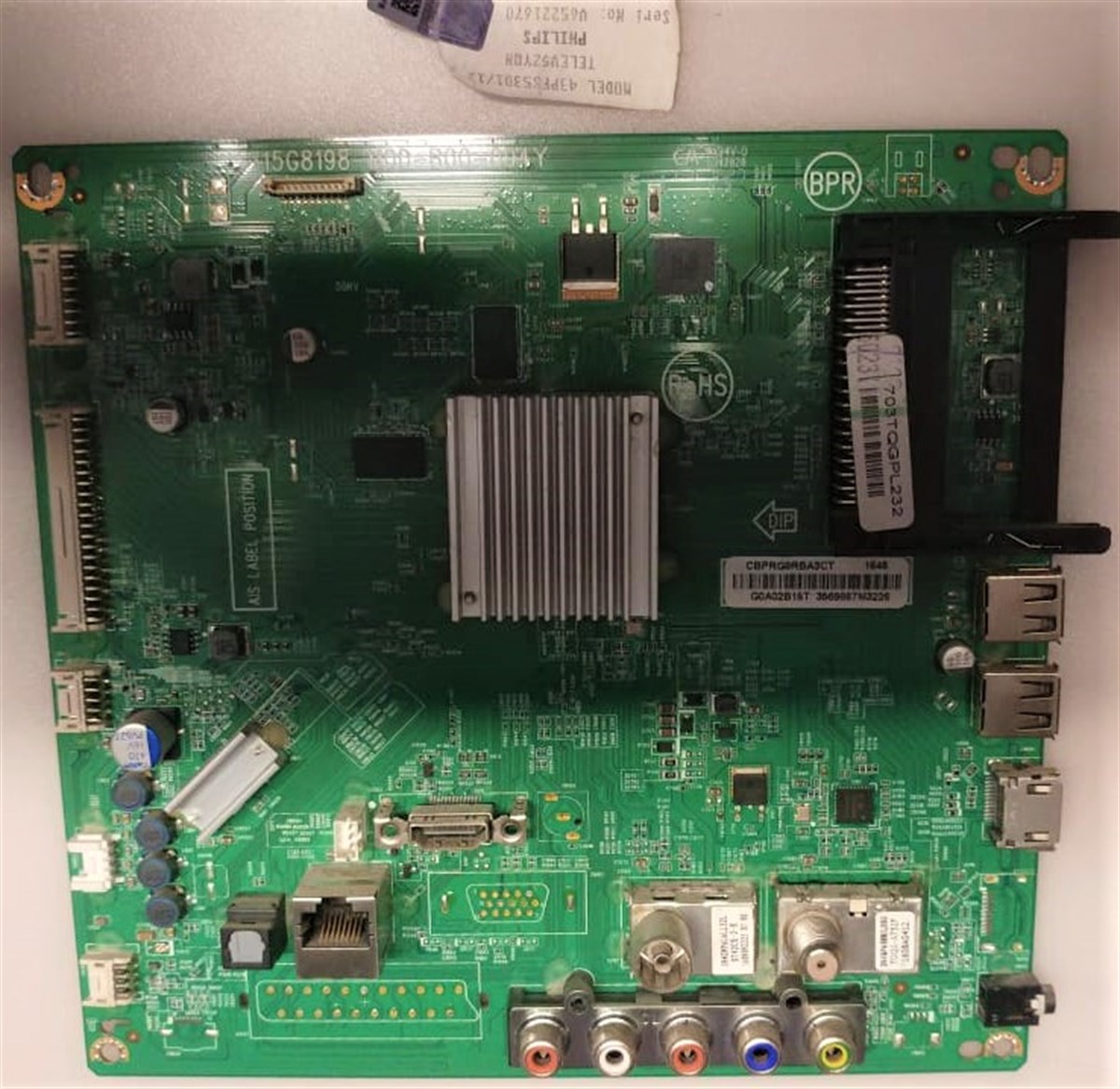 PHILIPS 43PFS5301/12 ANAKART, 715G8198-MOD-B00-004Y, 703TQGPL232, CBPRG8RBA3CT