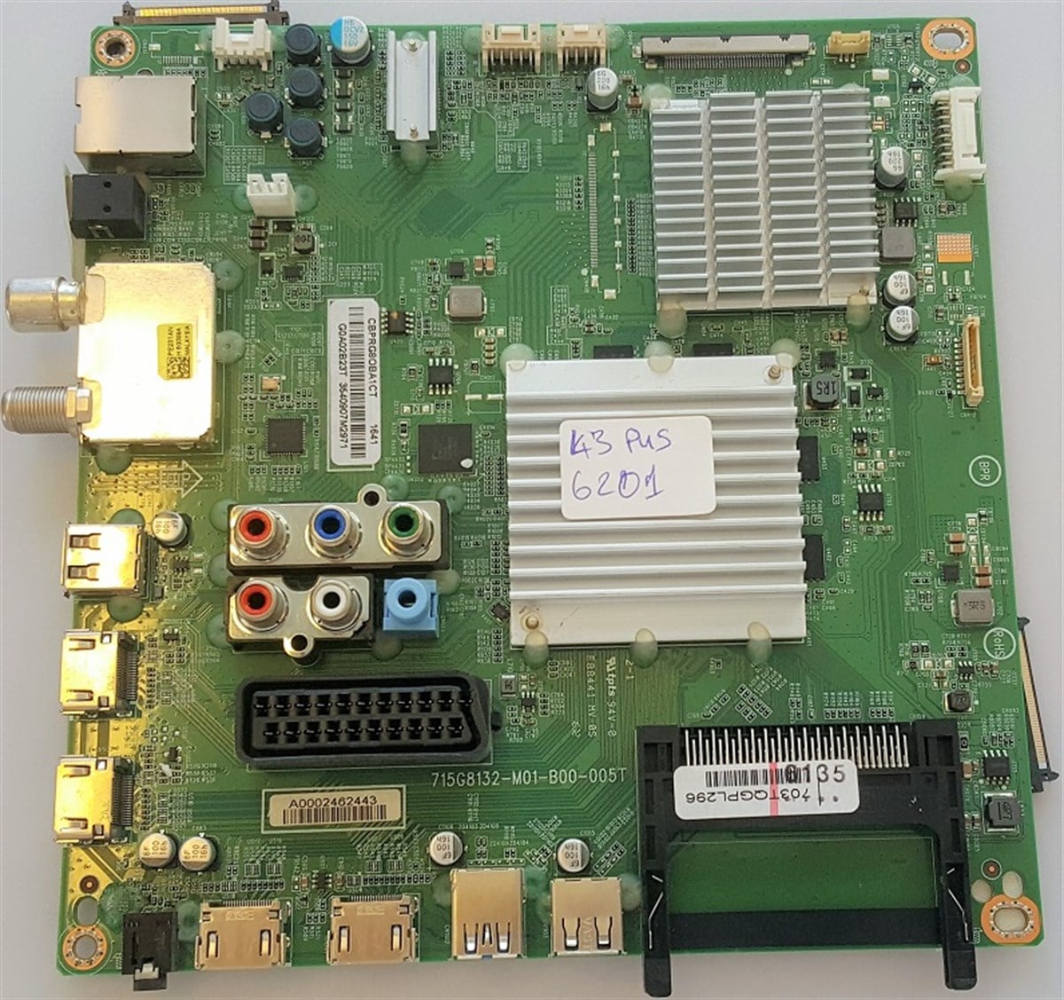 PHILIPS 43PUS6201/12 ANAKART, 715G8132-M01-B00-005T, 703TQGPL296
