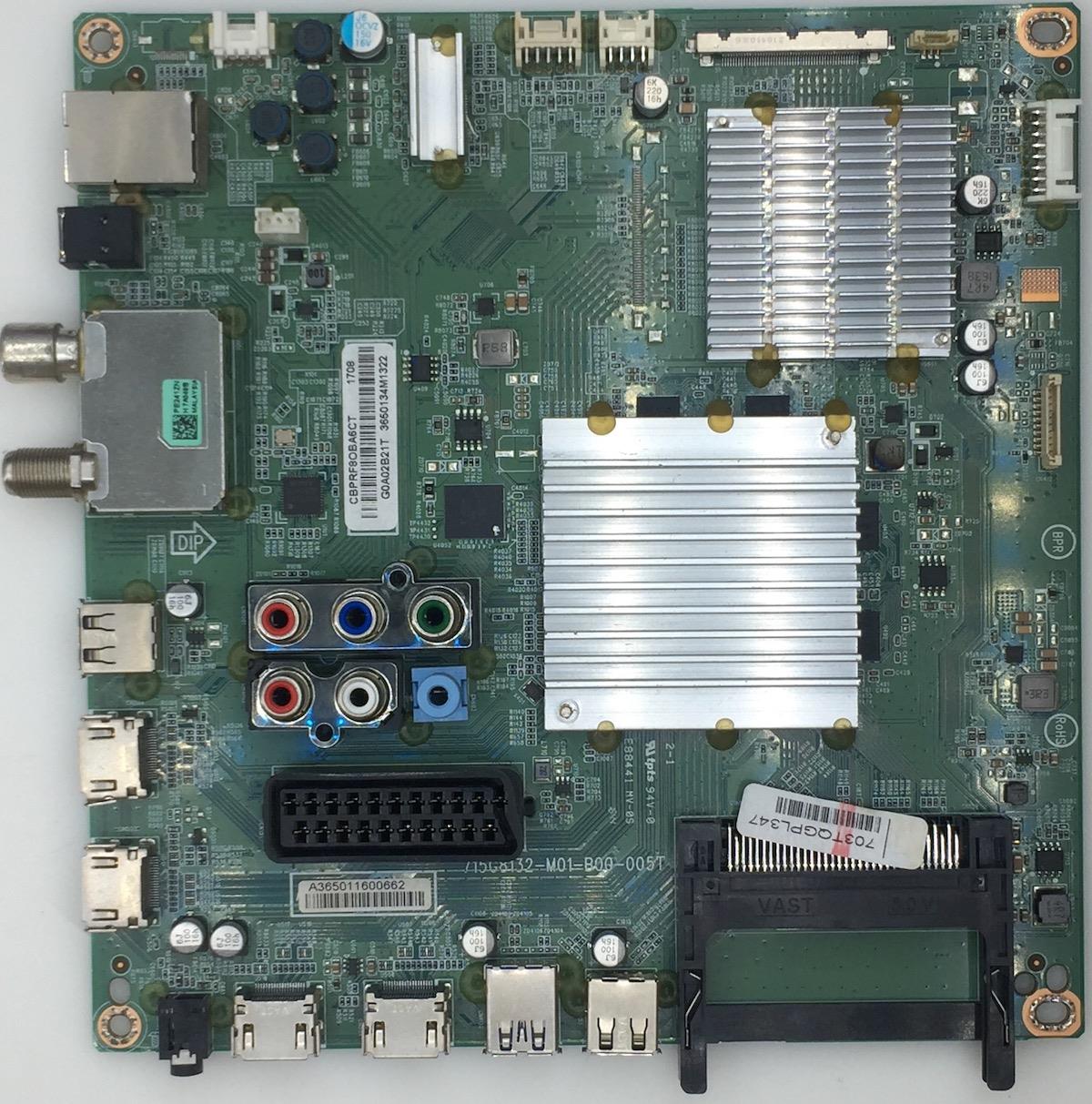 PHILIPS 55PUS6101  ANAKART, 715G8132-M01-B00-005T, 703TQGPL347, CBPRF8OBA6CTPHILIPS 55PUS6101, MAINBOARD,  ANAKART, 715G8132-M01-B00-005T, 703TQGPL347, CBPRF8OBA6CT