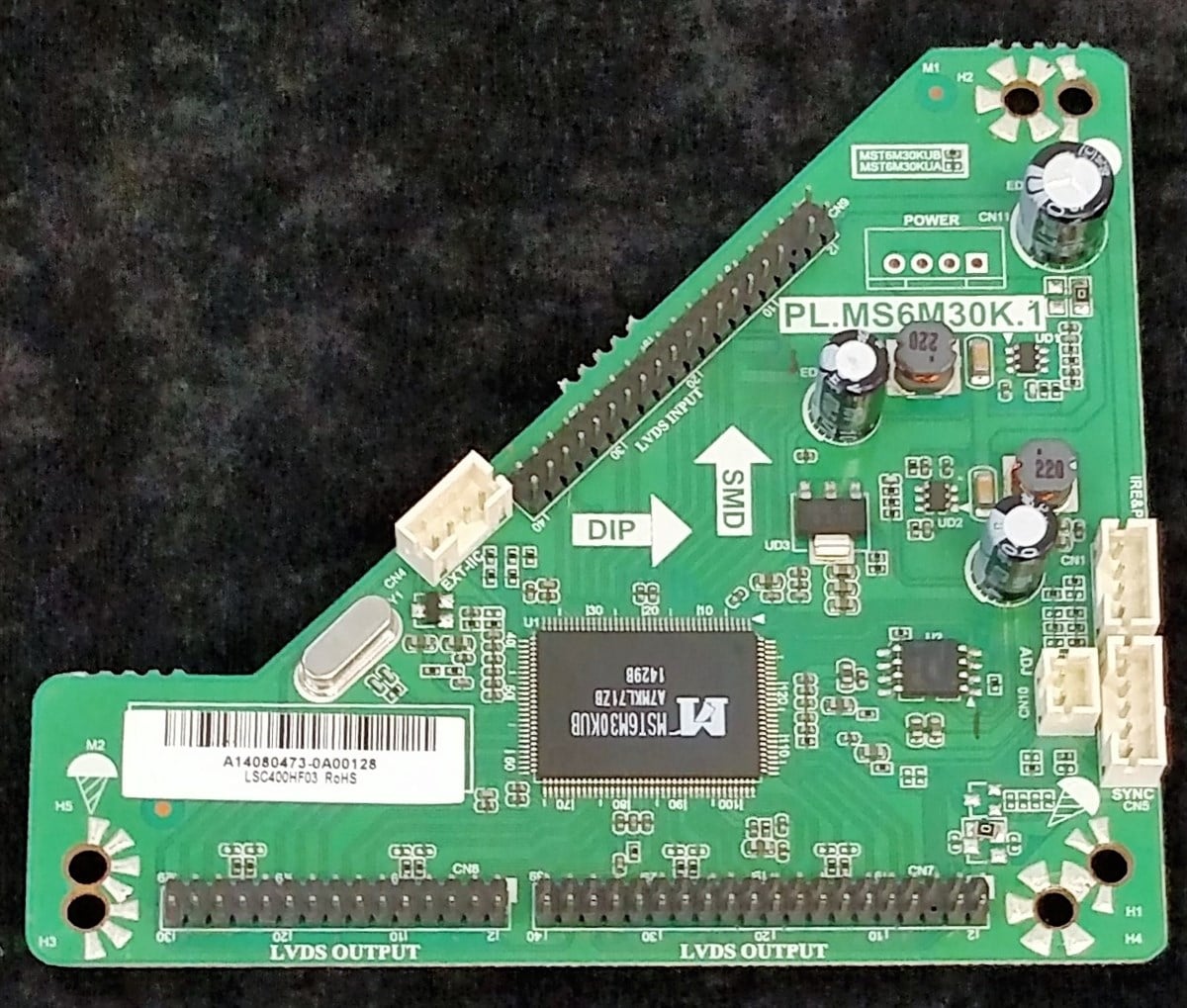 PL.MS6M30K.1, V65HP1-PS6, A15126963, 0A00155, V65HP1-PS6, SUNNY SN065LD12ATD71 TCON BOARD