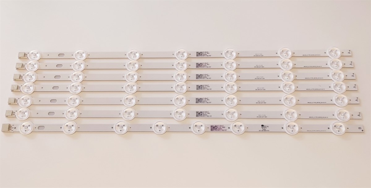 REGAL 49R6012F LED BAR TAKIM, VES490UNDL-2D-N01, VES490UNDL-2D-N02, 49DLED-A-TYPE VESTEL 49DLED-B-TYPE 6A – 1B