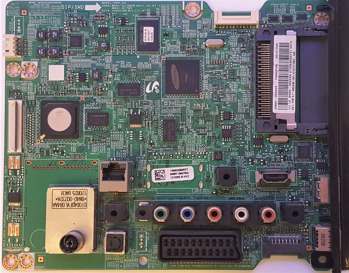 SAMSUNG PS43E490B1W ANAKART, BN94-05554Y, BN41-01785A, PDP_X0, S43AX YB01