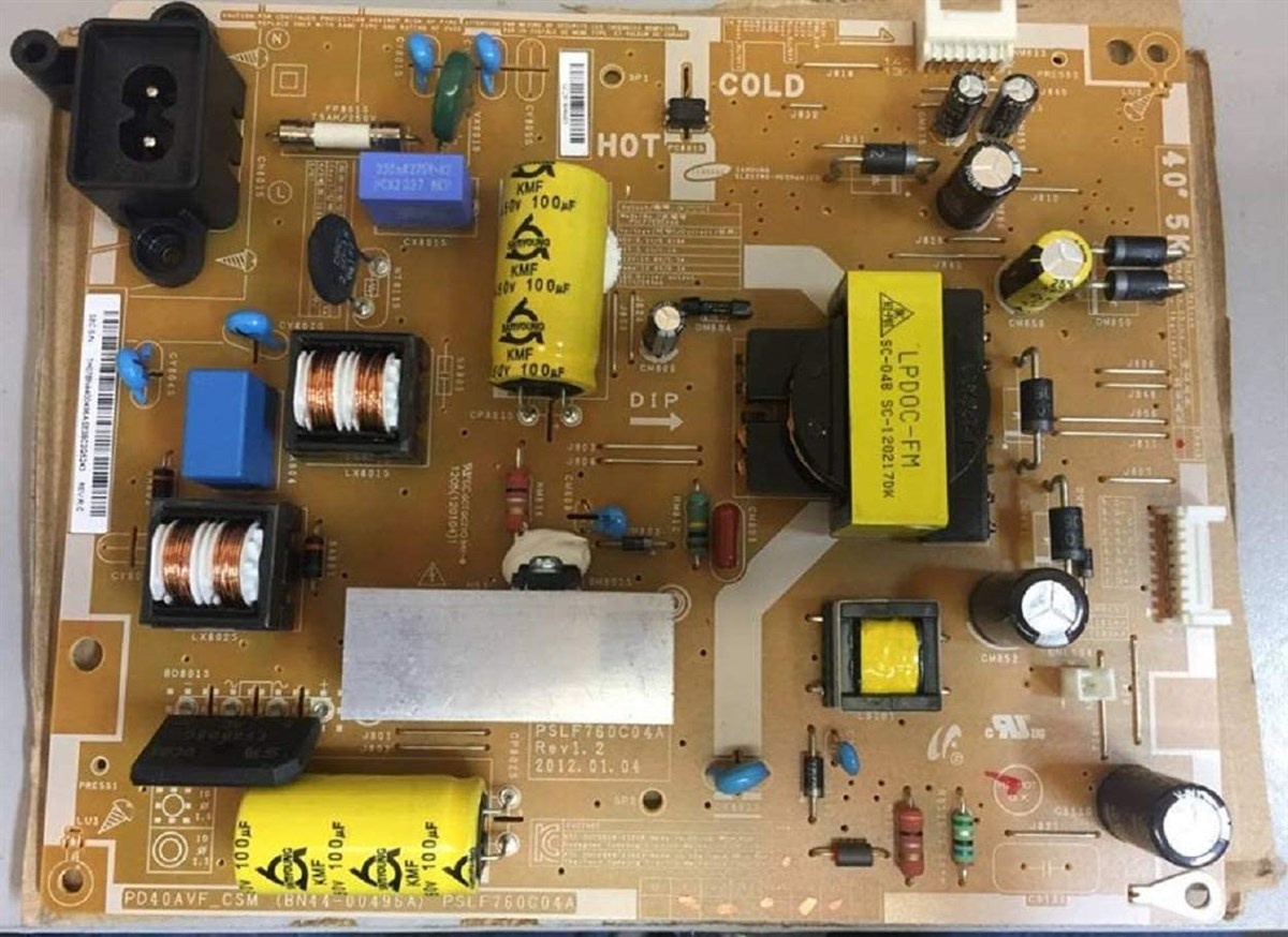 SAMSUNG UE40EH5000 BESLEME KARTI, BN44-00496A , PSLF760C04A, PD40AVF_CSM 