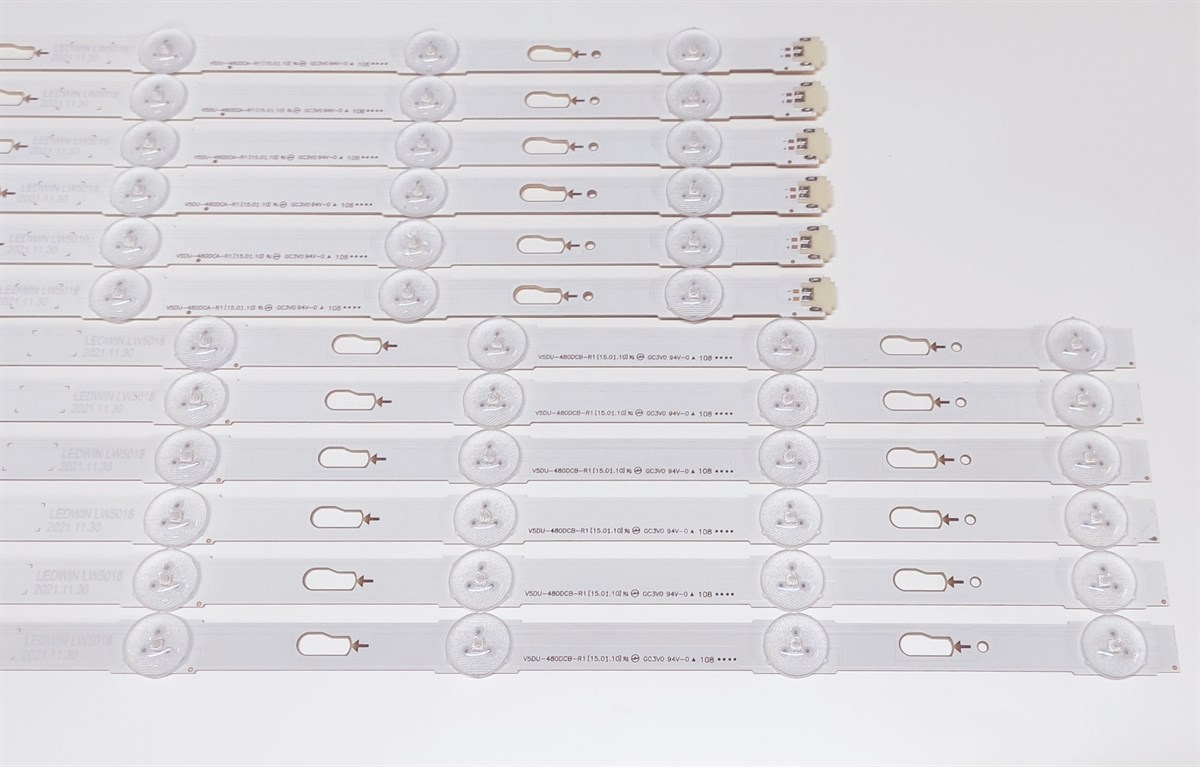 SAMSUNG UE48JU6410 LED BAR TAKIM ,S_5U75_48_FL_R6_REV1.2_141122_LM41-00109Z, S_5U75_48_FL_L5_REV1.2_141122_LM41-00117A
