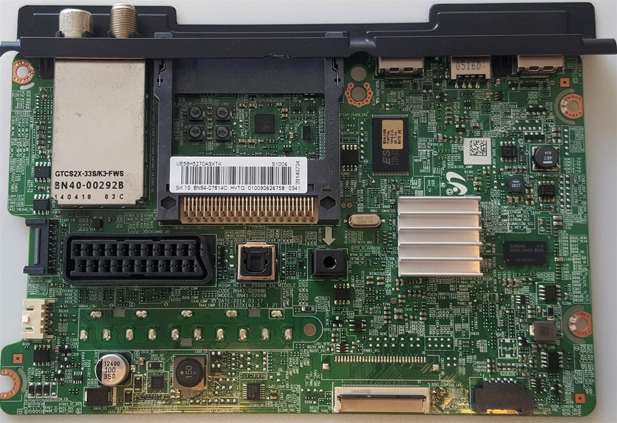 SAMSUNG UE58H5270AS ANAKART, BN94-07814C, BN41-02098B, BN94-07814