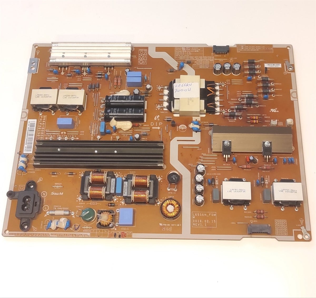SAMSUNG UE65KU7000U BESLEME KARTI, BN44-00808D, PSLF261S07A, L65S6N_FSMW