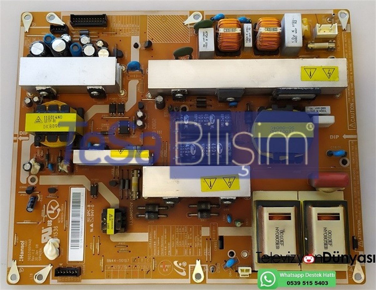 SIP408A, BN44-00197A, SAMSUNG LE40A656A1 BESLEME KARTI