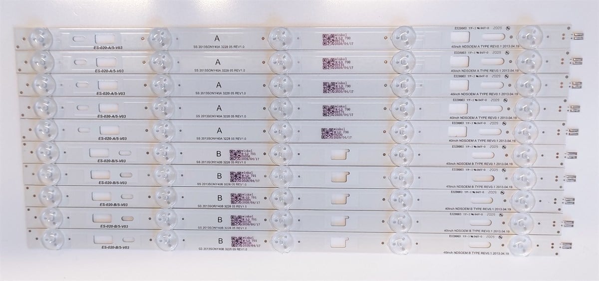 SONY KDL-40W605B ,KDL-40R485B LED BAR 