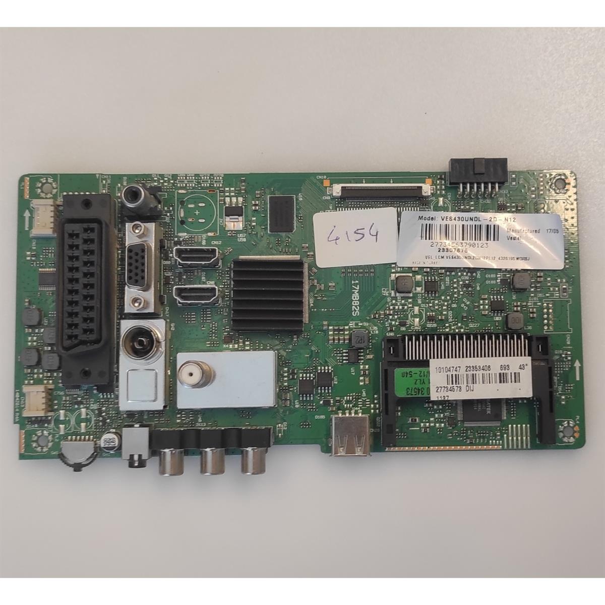 Vestel 43fb5000 Anakart, 10104747, 23353406, ves430undl-2d-n12 Vestel 43fb5000 Anakart, 10104747, 23353406, ves430undl-2d-n12 
